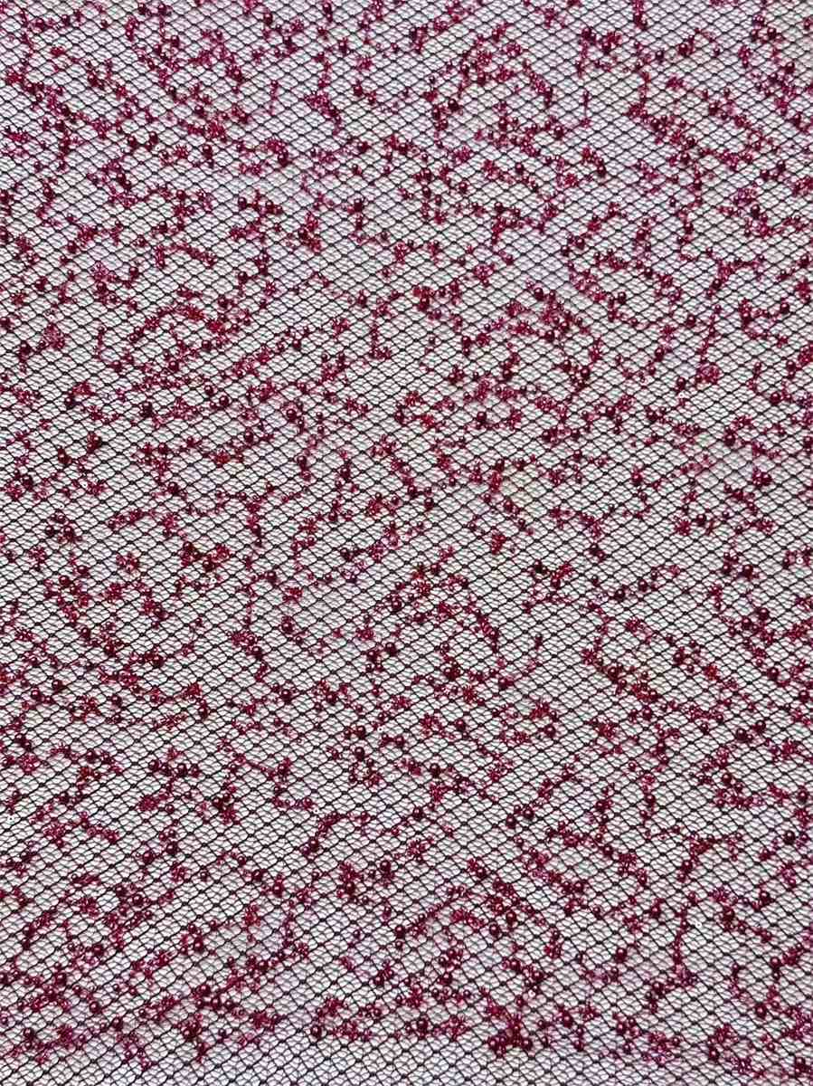 Beaded Tulle Fabric - 5 Yards | COD HN585