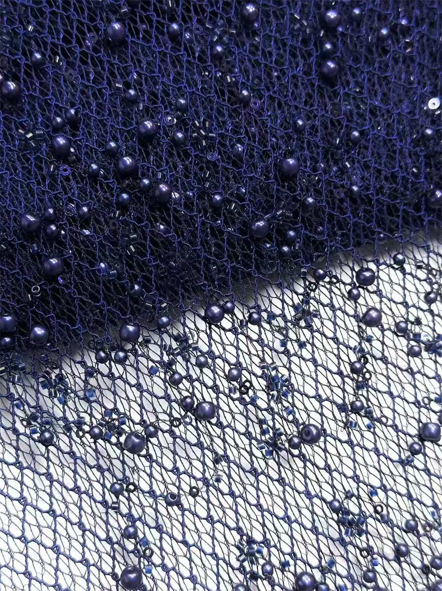 Beaded Tulle Fabric - 5 Yards | COD HN585