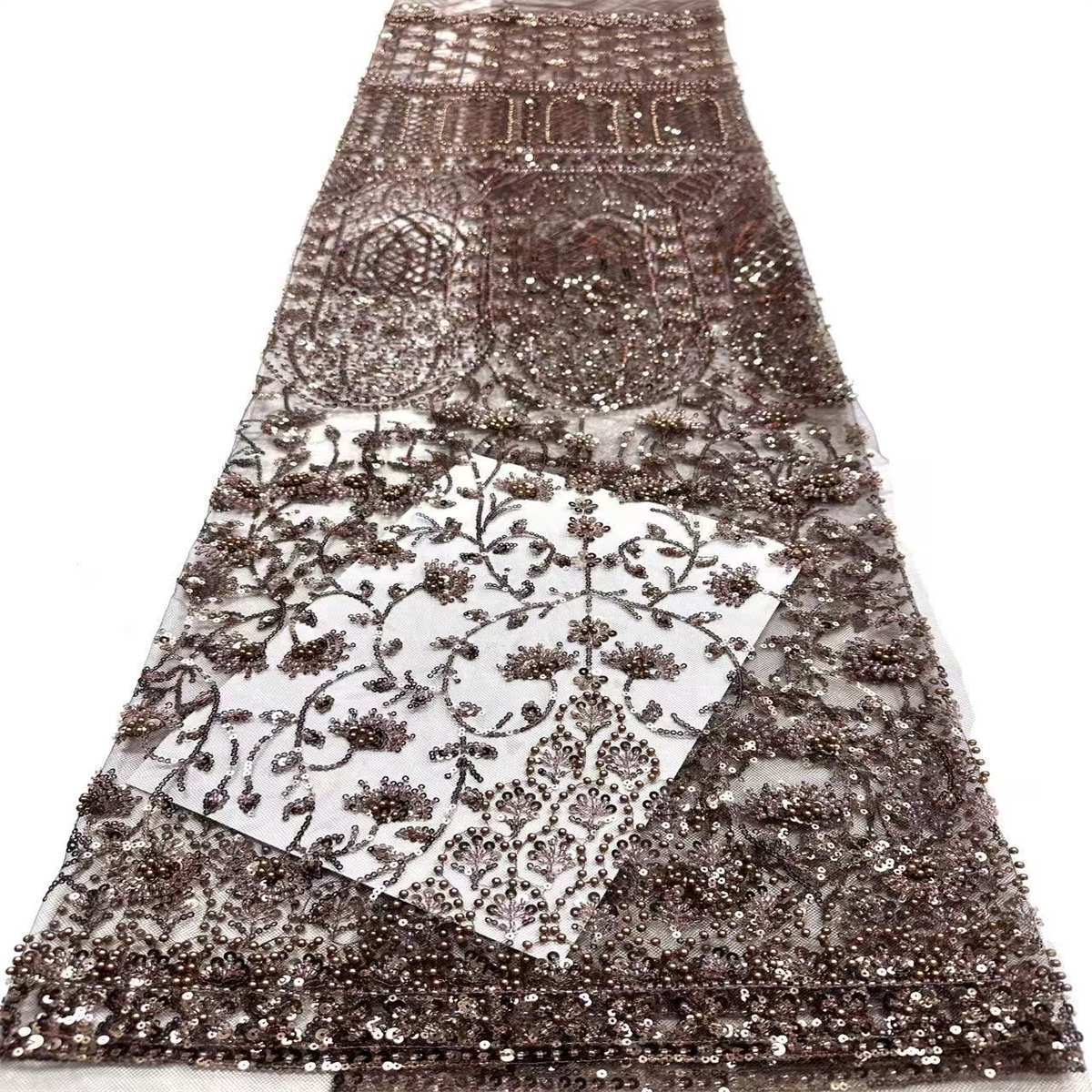 Beaded Tulle Fabric - 5 Yards | COD HN587