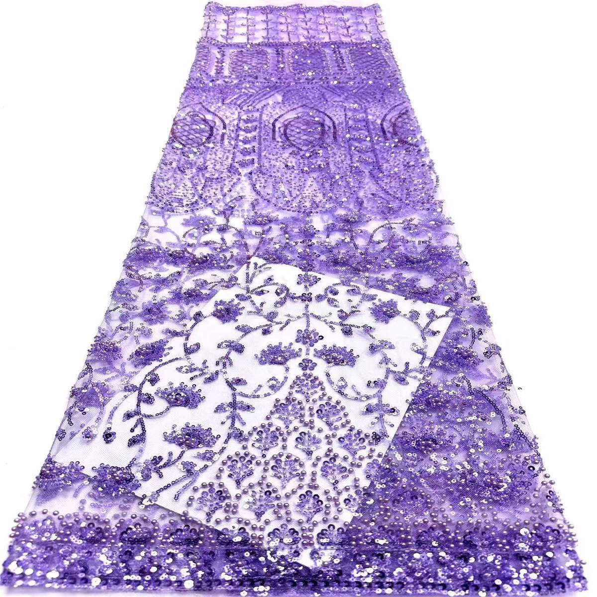 Beaded Tulle Fabric - 5 Yards | COD HN587
