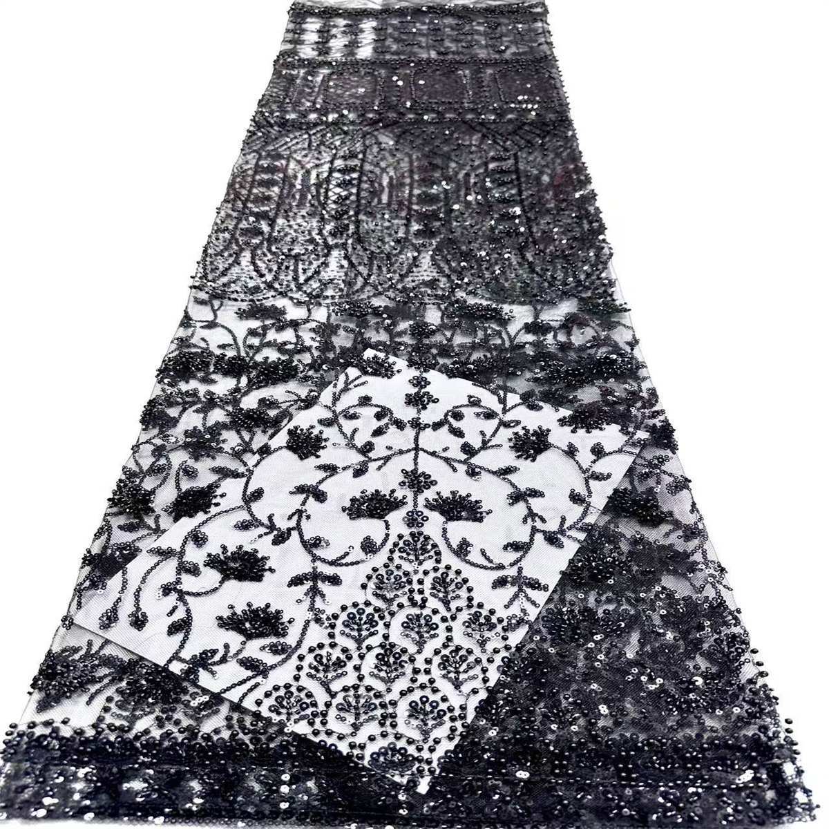 Beaded Tulle Fabric - 5 Yards | COD HN587