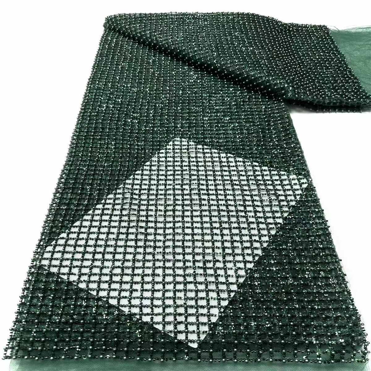 Beaded Tulle Fabric - 5 Yards | COD HN598