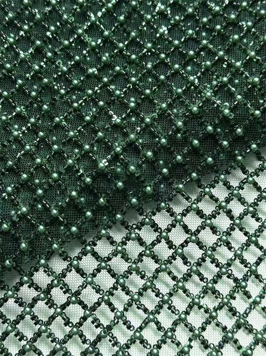 Beaded Tulle Fabric - 5 Yards | COD HN598
