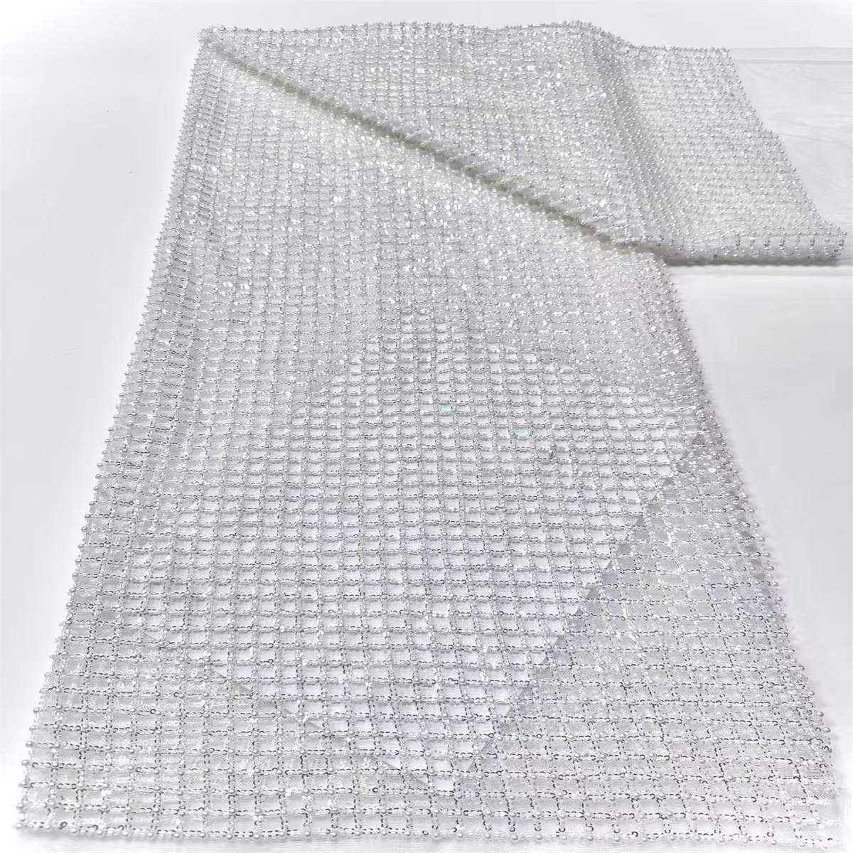 Beaded Tulle Fabric - 5 Yards | COD HN598