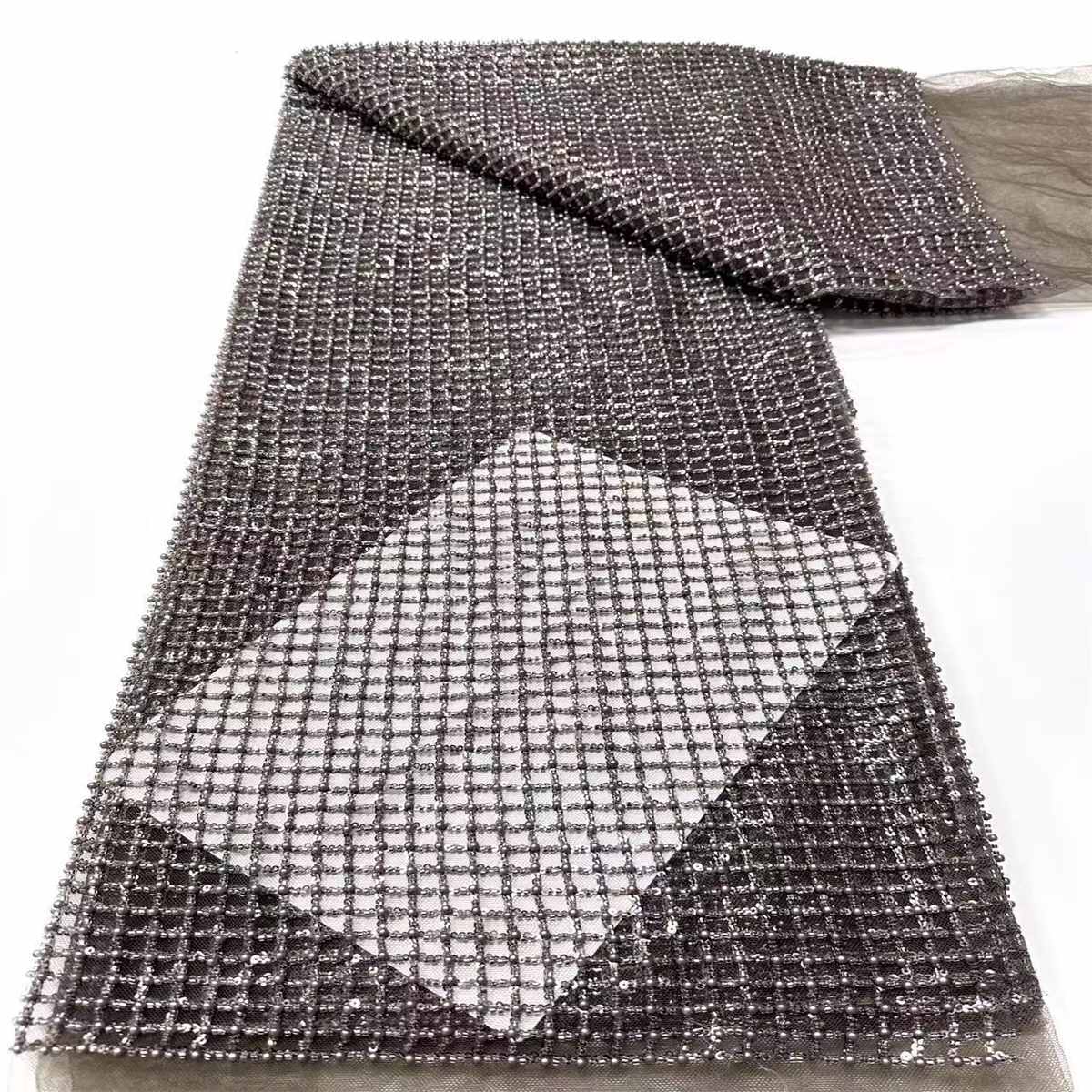 Beaded Tulle Fabric - 5 Yards | COD HN598