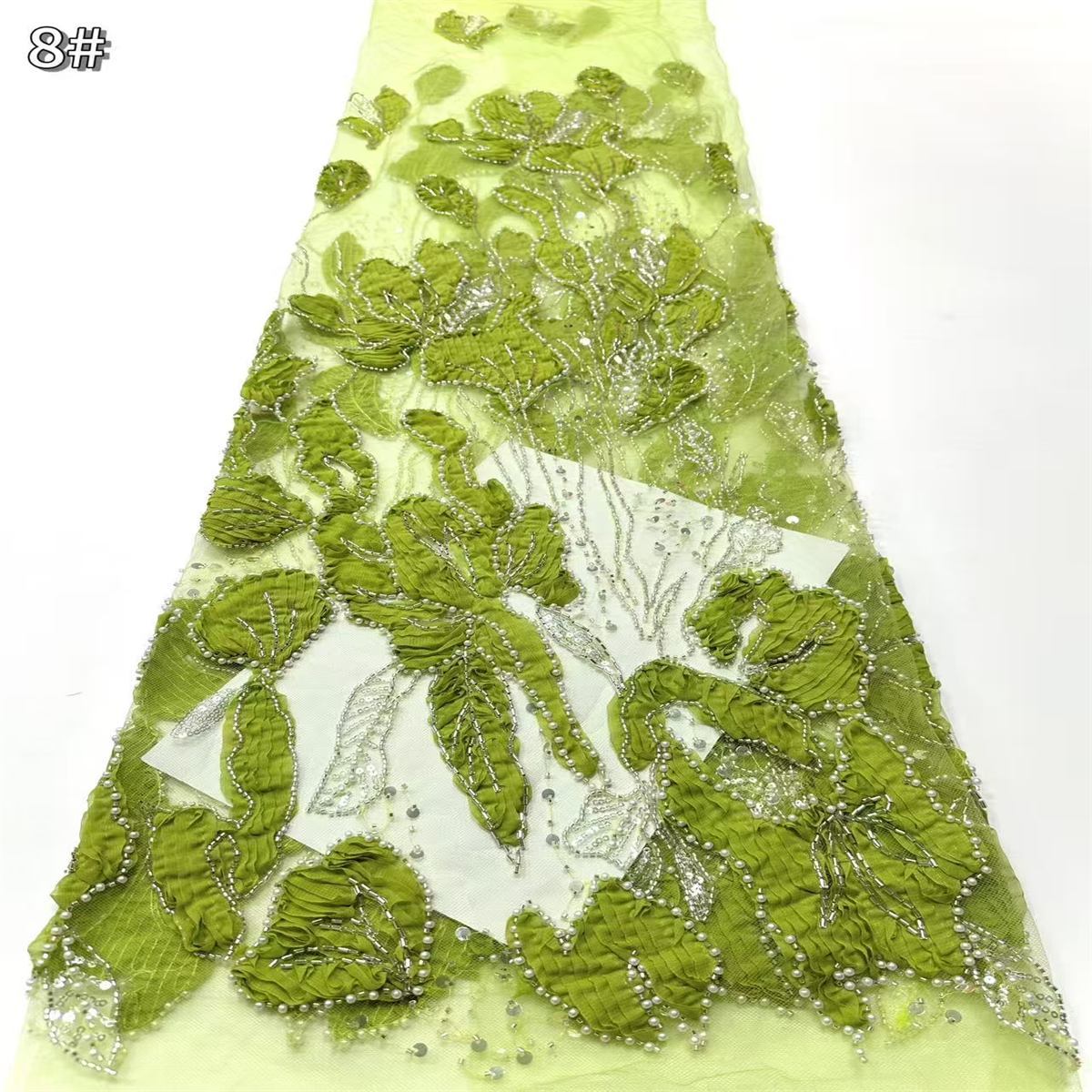 Beaded Tulle Fabric - 5 Yards | COD HN612