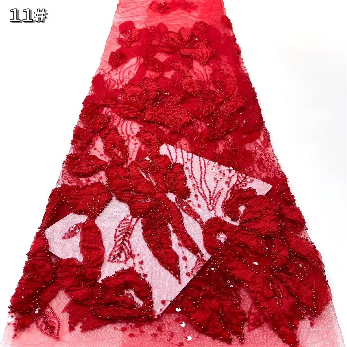 Beaded Tulle Fabric - 5 Yards | COD HN612