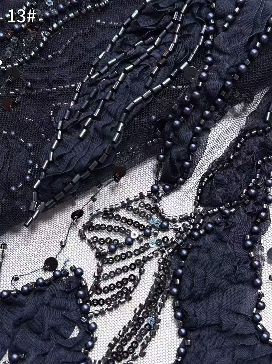 Beaded Tulle Fabric - 5 Yards | COD HN612