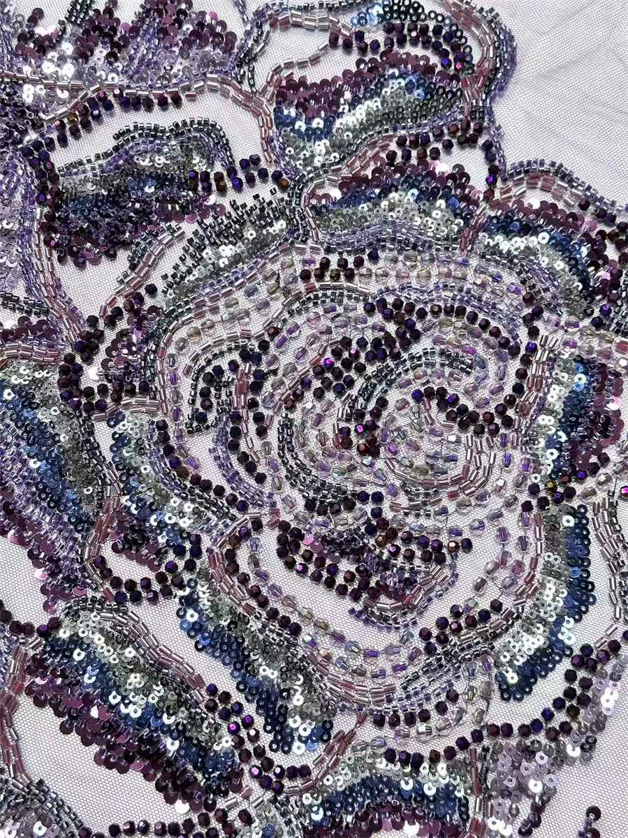 Beaded Tulle Fabric - 5 Yards | COD HN613