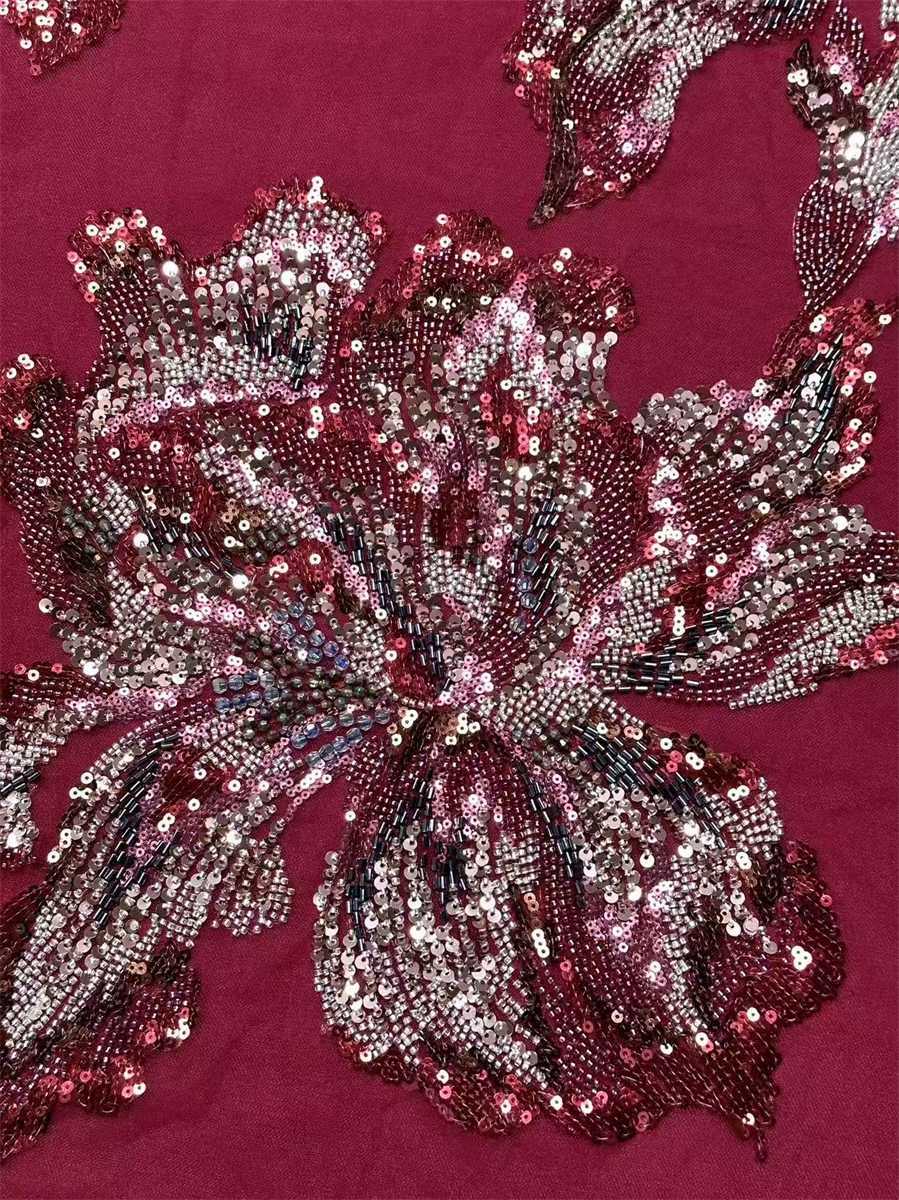 Beaded Tulle Fabric - 5 Yards | COD HN626