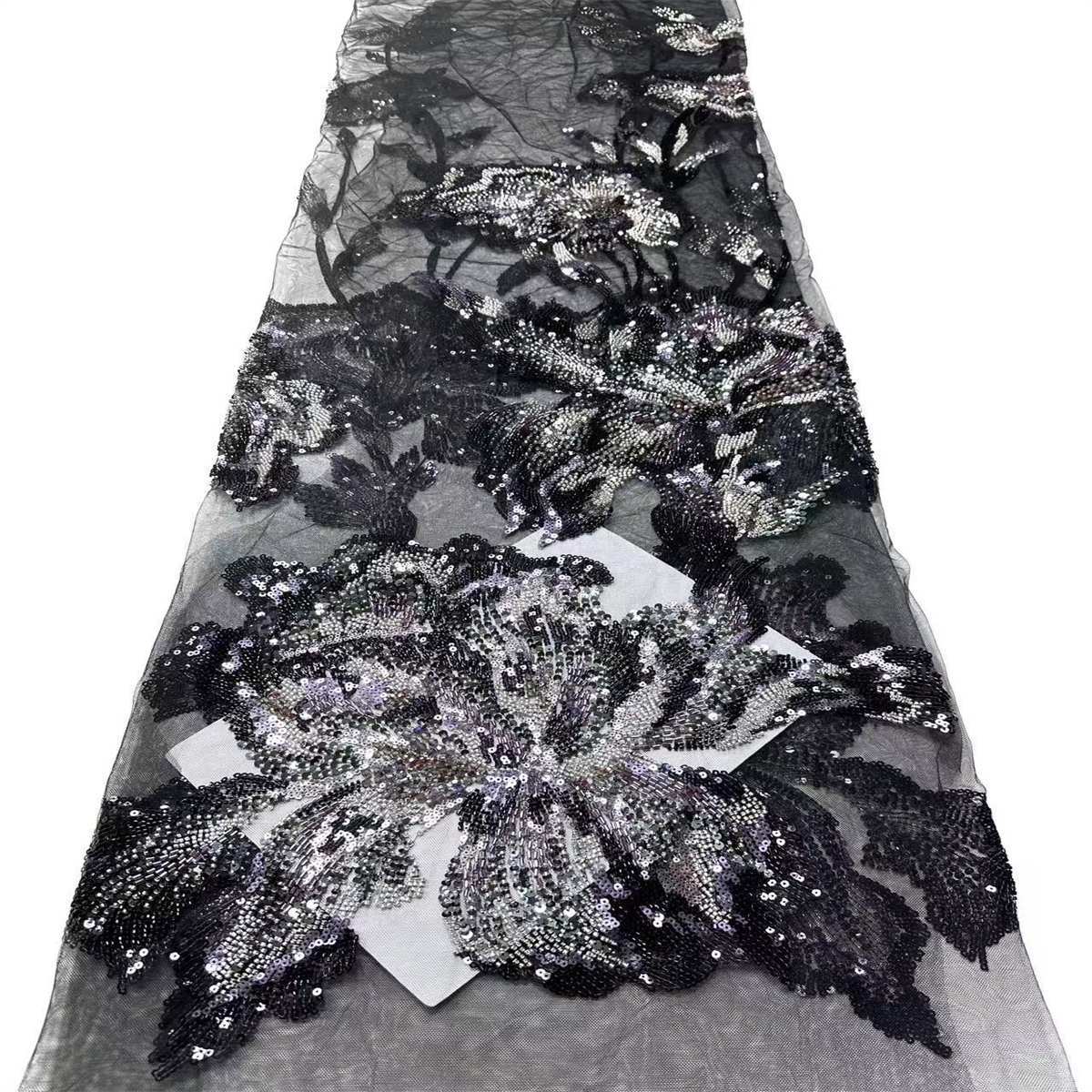 Beaded Tulle Fabric - 5 Yards | COD HN626