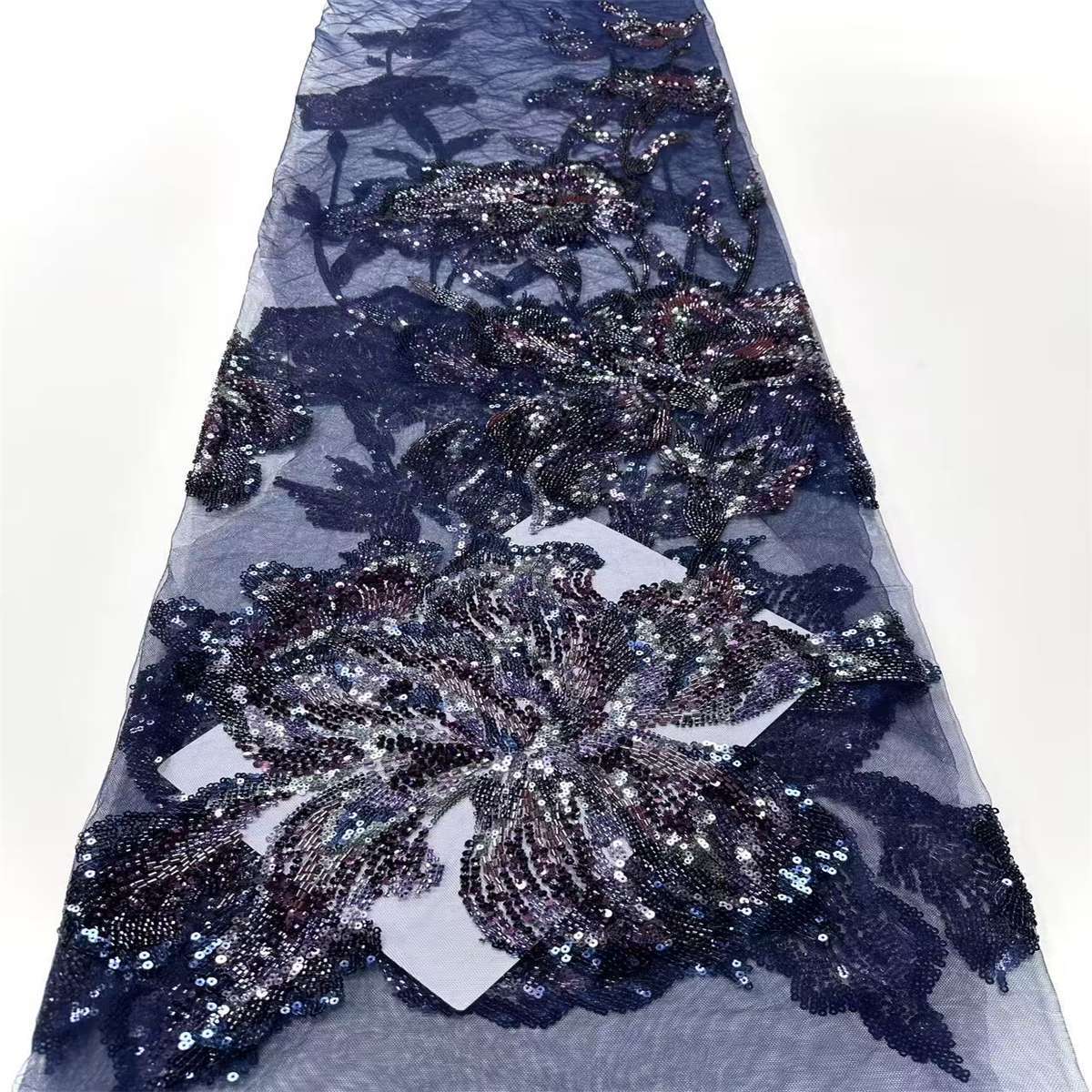 Beaded Tulle Fabric - 5 Yards | COD HN626