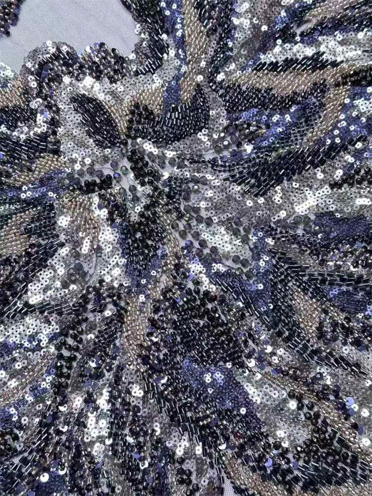 Beaded Tulle Fabric - 5 Yards | COD HN629