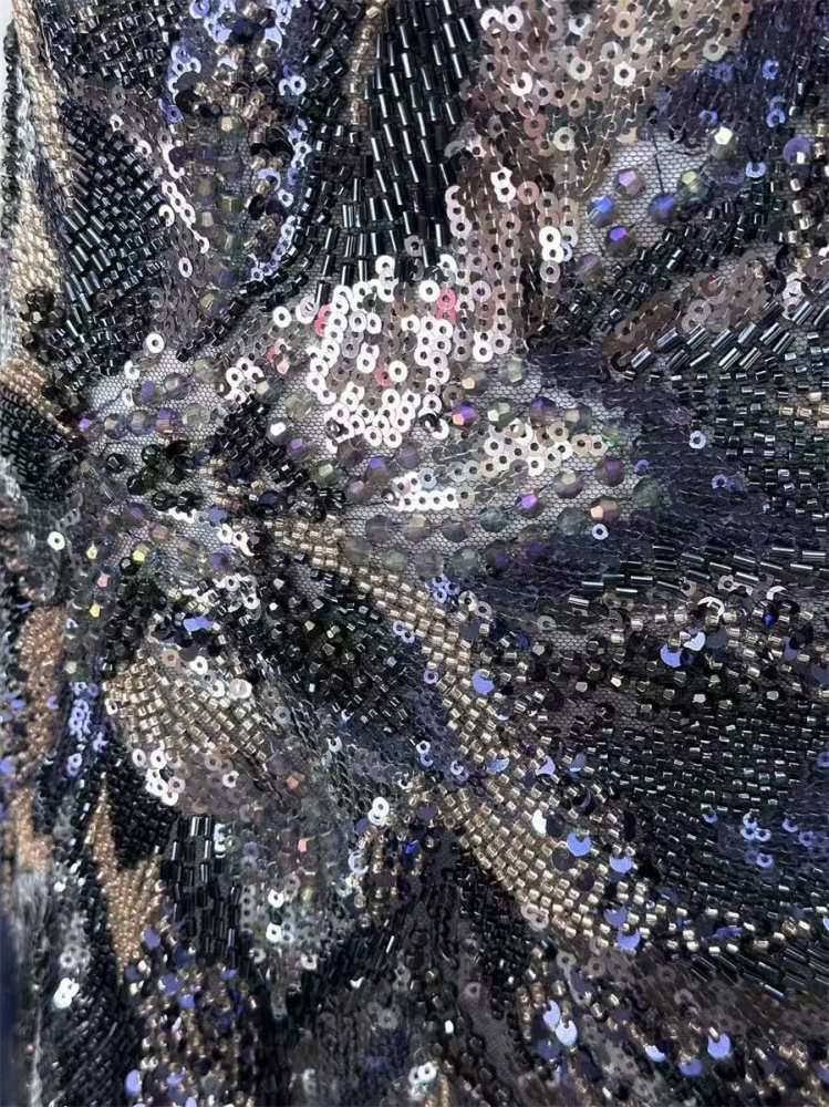 Beaded Tulle Fabric - 5 Yards | COD HN629