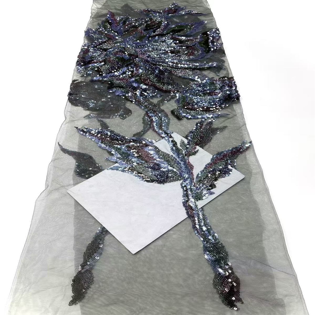 Beaded Tulle Fabric - 5 Yards | COD HN629