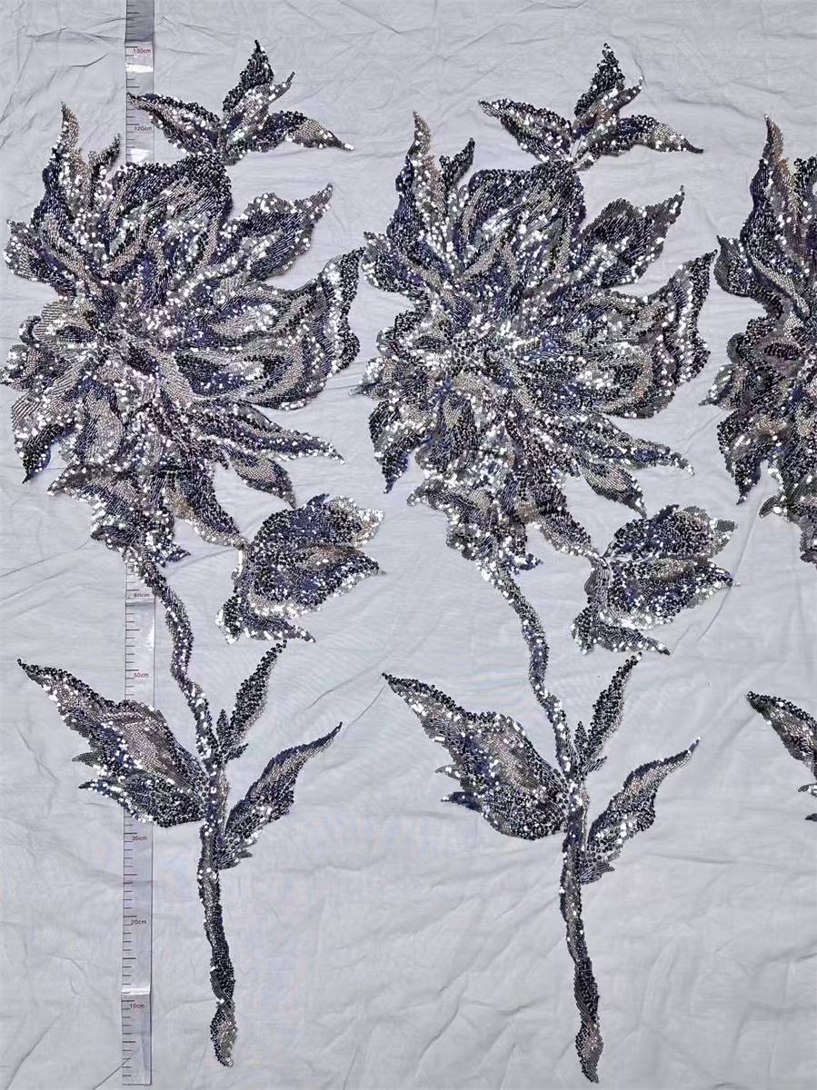 Beaded Tulle Fabric - 5 Yards | COD HN629