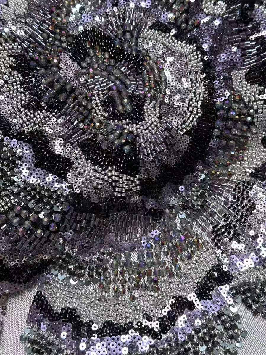 Beaded Tulle Fabric - 5 Yards | COD HN630