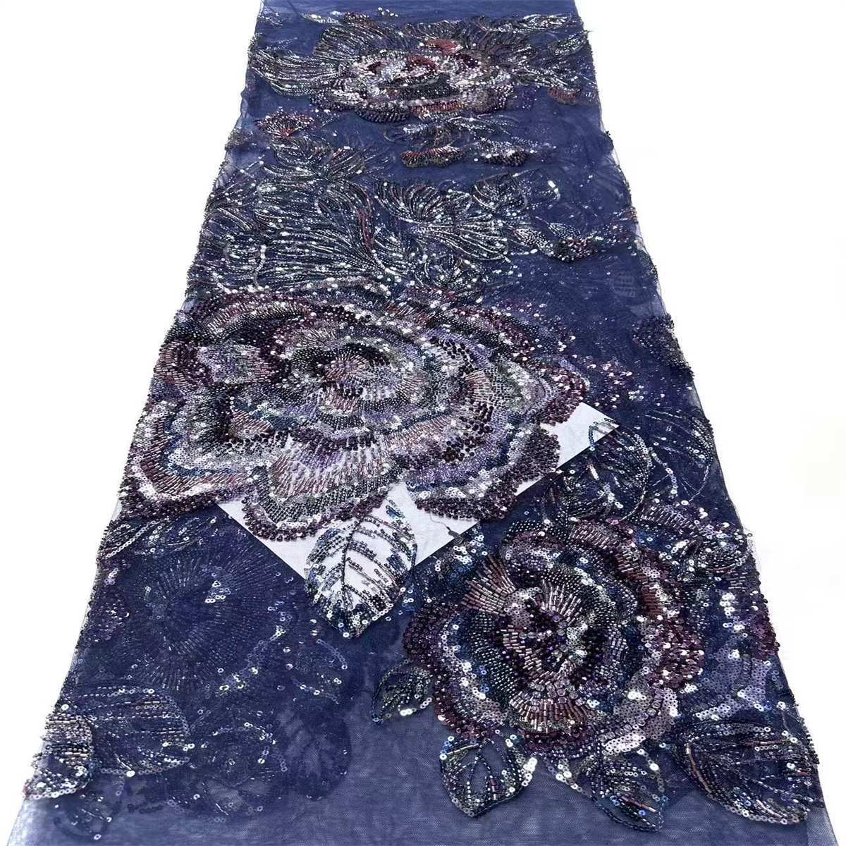 Beaded Tulle Fabric - 5 Yards | COD HN630