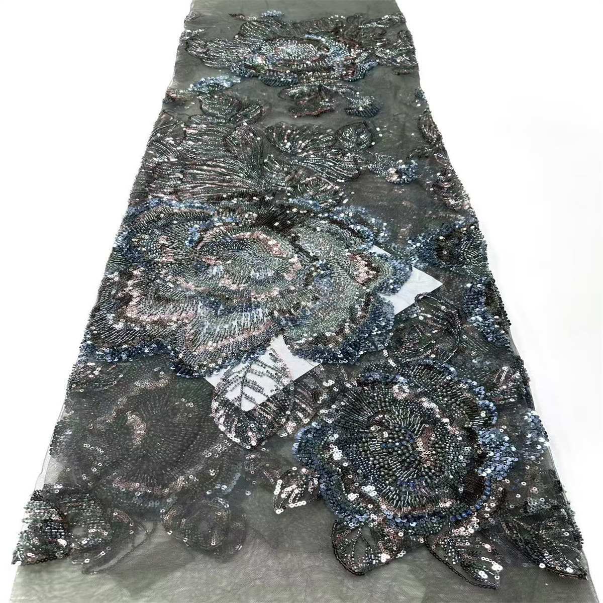 Beaded Tulle Fabric - 5 Yards | COD HN630