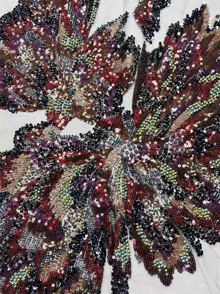 Beaded Tulle Fabric - 5 Yards | COD HN633