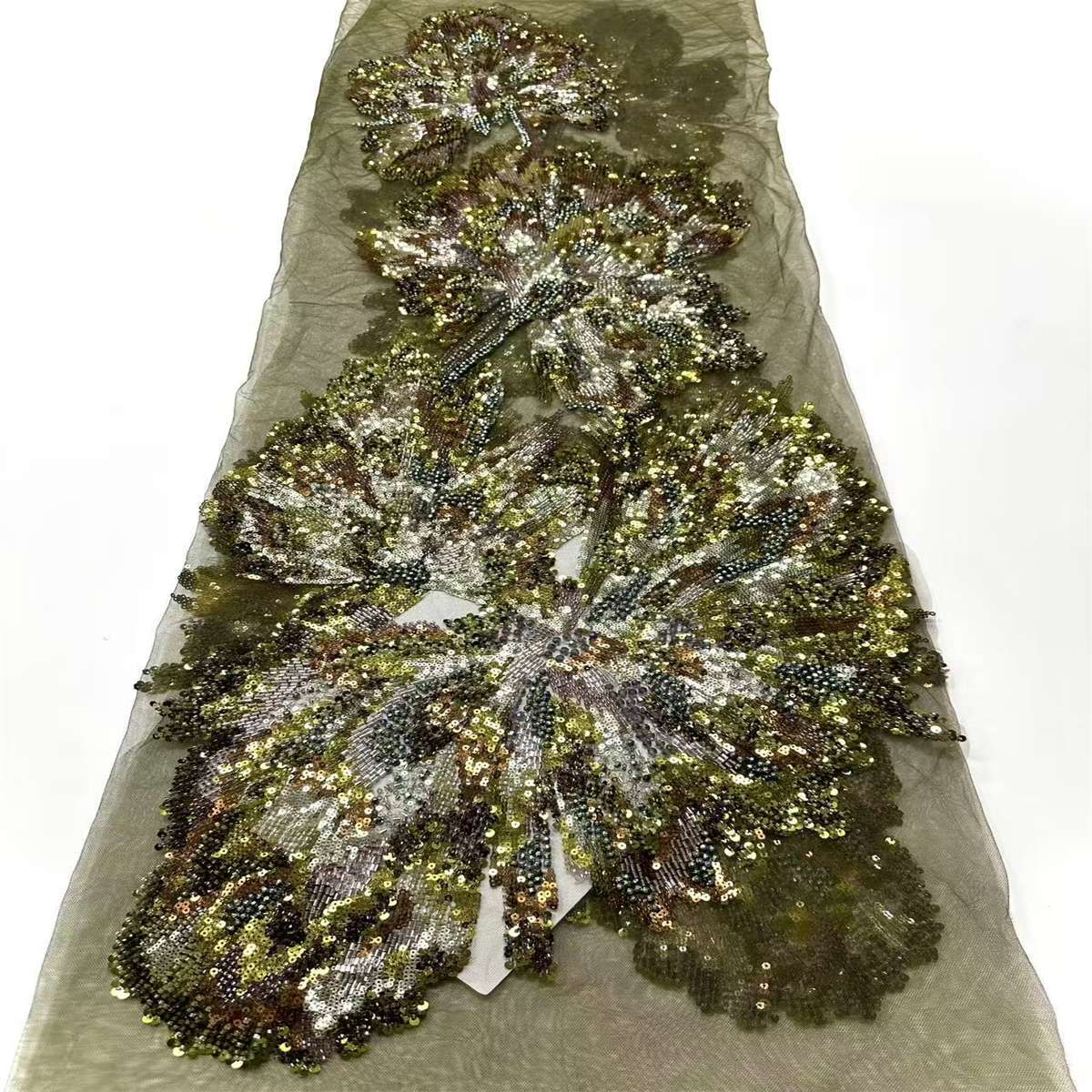 Beaded Tulle Fabric - 5 Yards | COD HN633