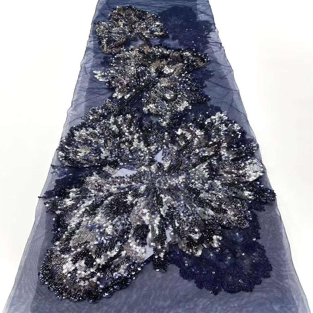 Beaded Tulle Fabric - 5 Yards | COD HN633