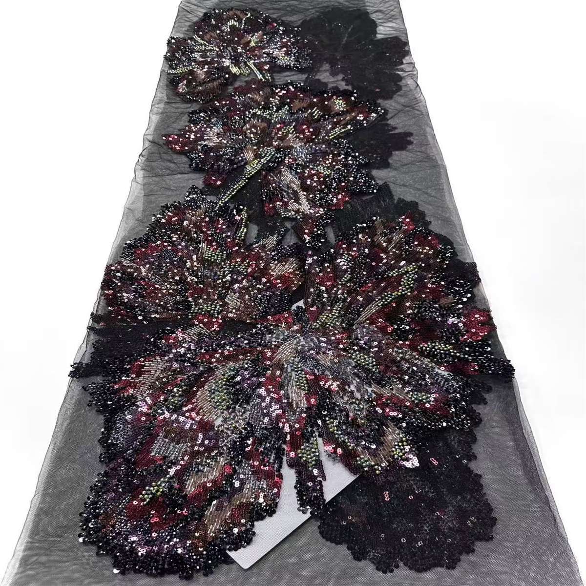Beaded Tulle Fabric - 5 Yards | COD HN633