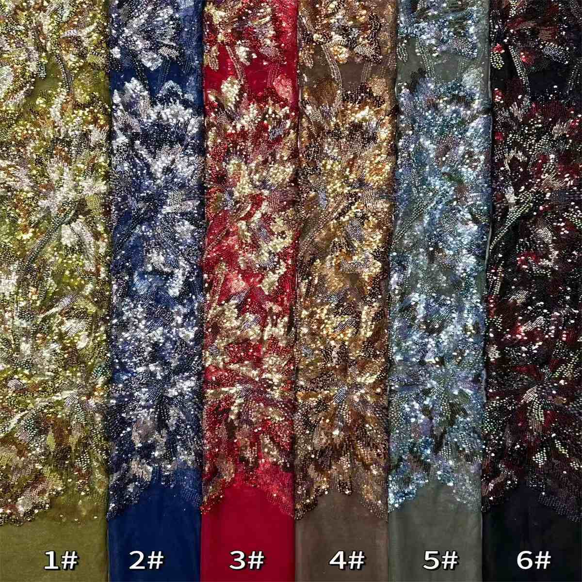 Beaded Tulle Fabric - 5 Yards | COD HN633