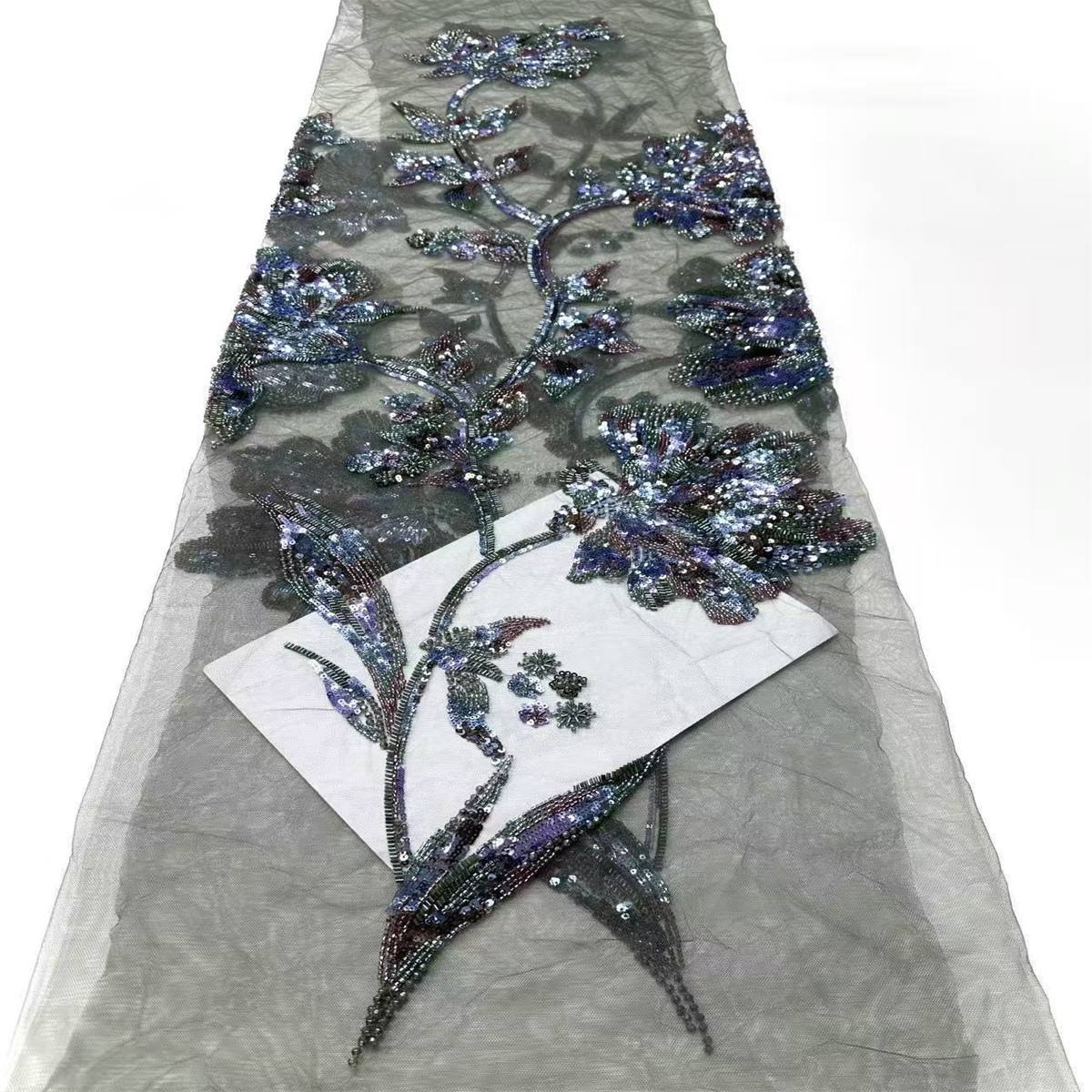 Beaded Tulle Fabric - 5 Yards | COD HN634