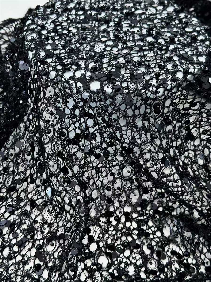 Beaded Lace Fabric - 5 Yards | COD HN044