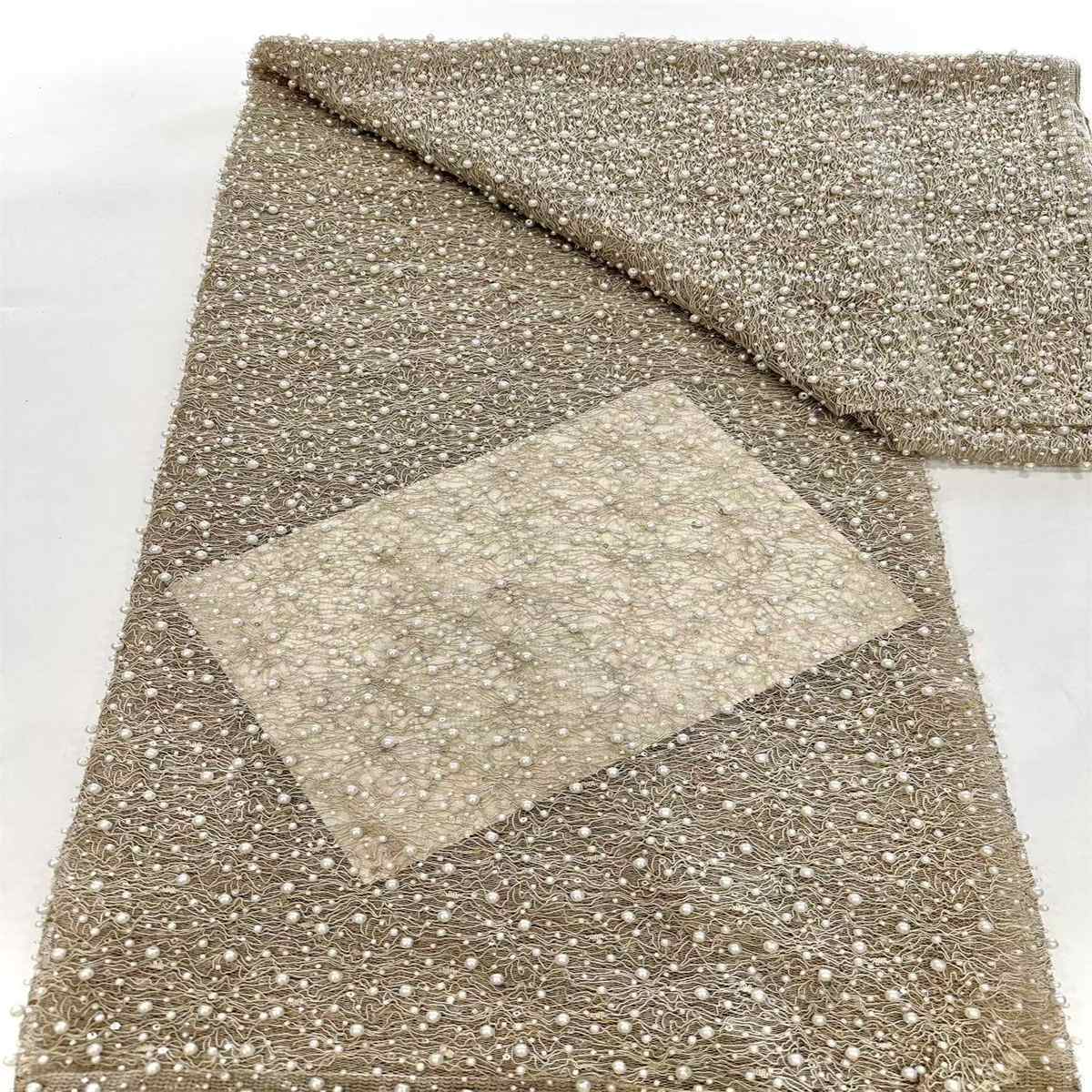 Beaded Lace Fabric - 5 Yards | COD HN123