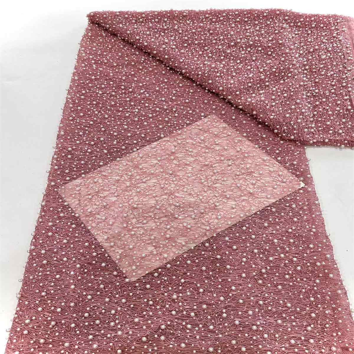 Beaded Lace Fabric - 5 Yards | COD HN123