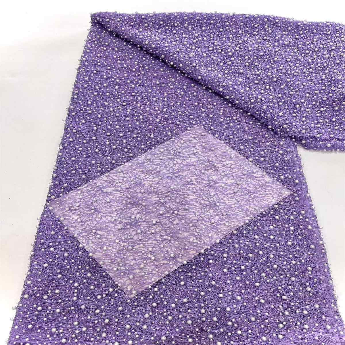 Beaded Lace Fabric - 5 Yards | COD HN123