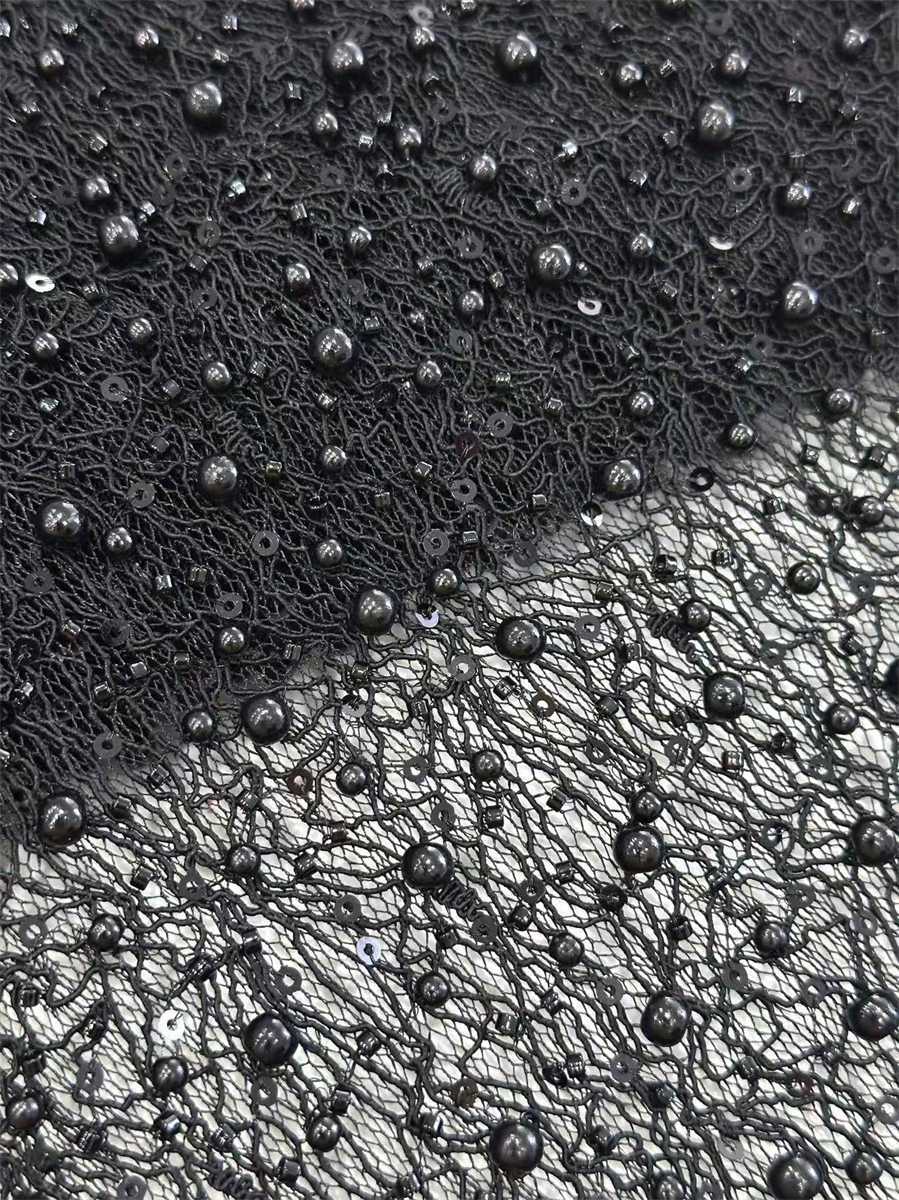 Beaded Lace Fabric - 5 Yards | COD HN123