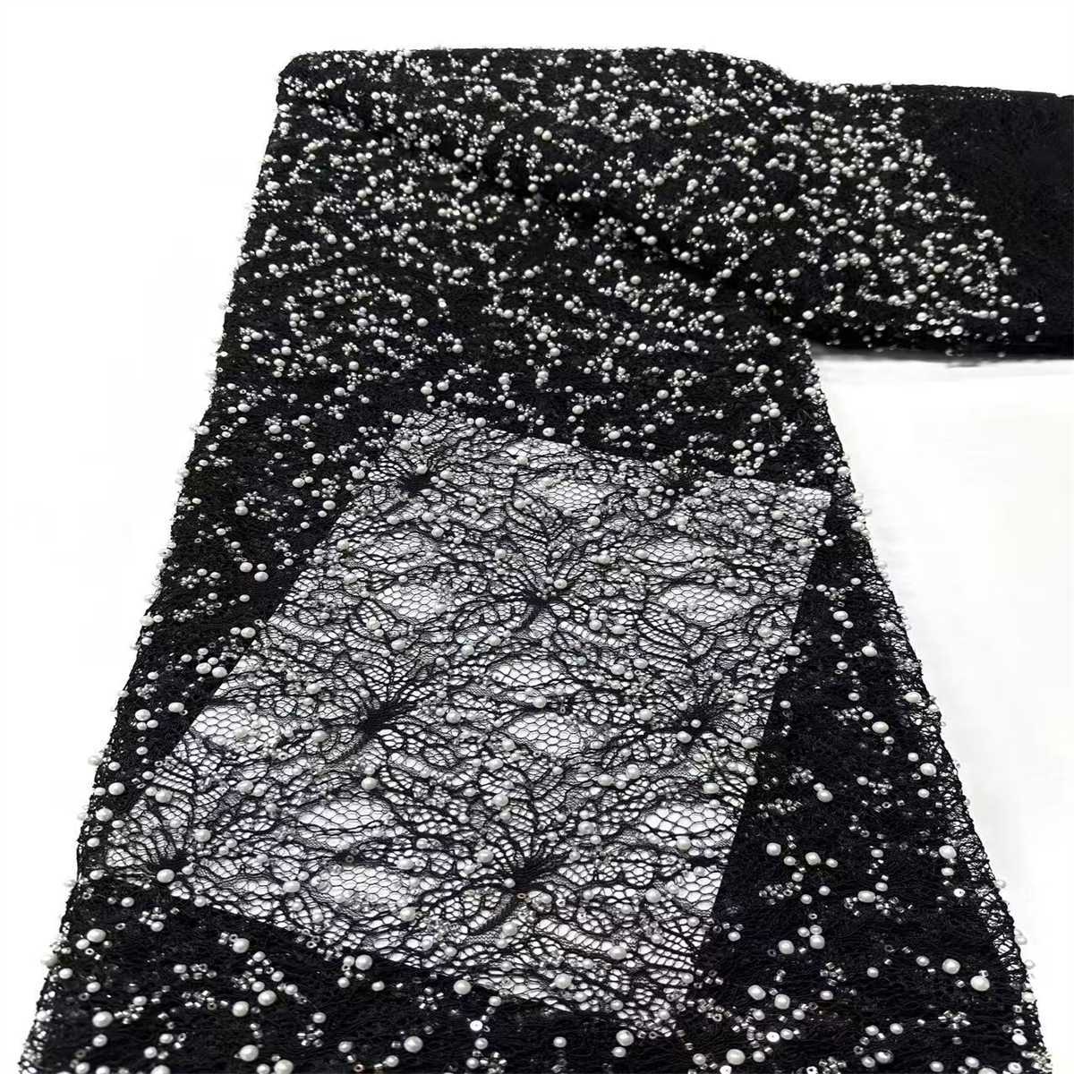 Beaded Lace Fabric - 5 Yards | COD HN584