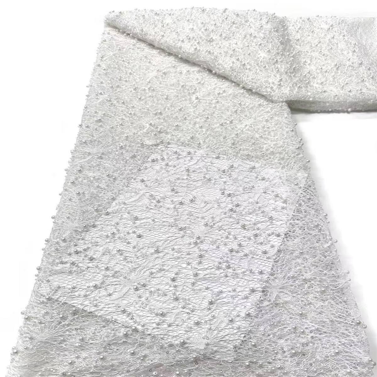Beaded Lace Fabric - 5 Yards | COD HN584