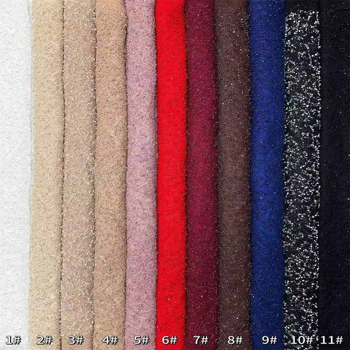 Beaded Lace Fabric - 5 Yards | COD HN584