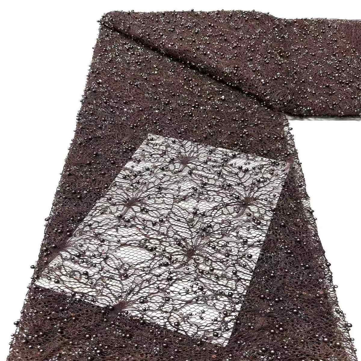 Beaded Lace Fabric - 5 Yards | COD HN584