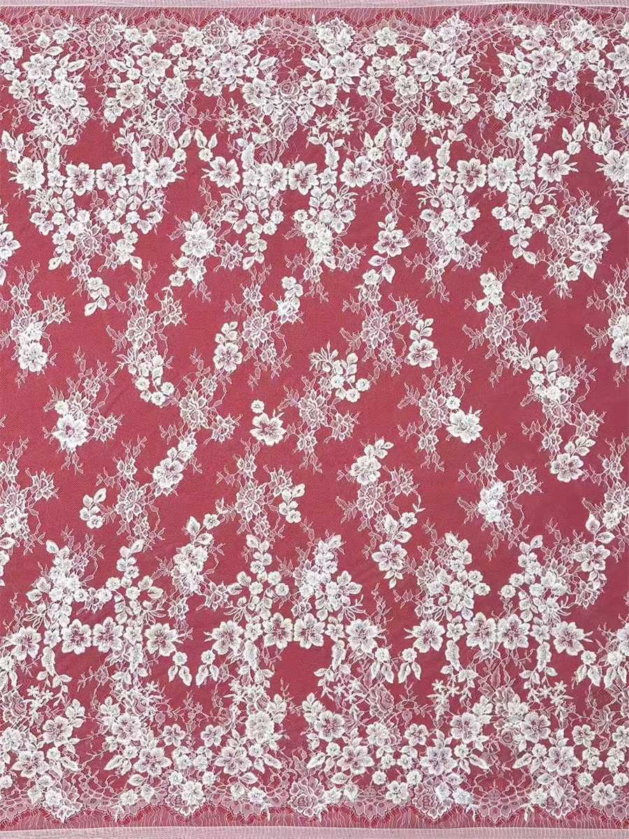 Beaded Lace Fabric - 5 Yards | COD HN637
