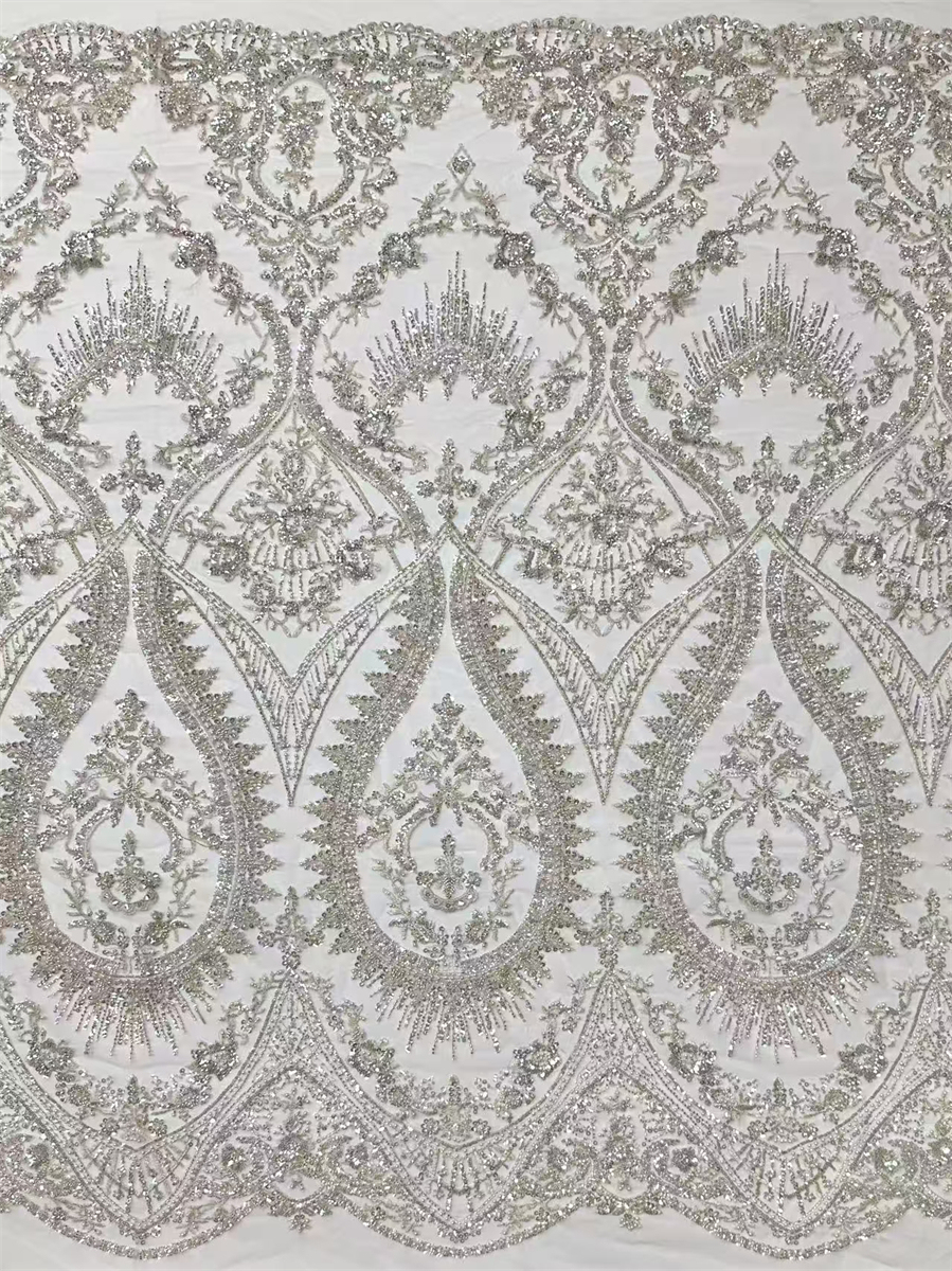 Beaded Lace Fabric - 5 Yards | COD HN537