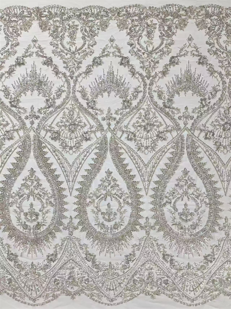 Beaded Lace Fabric - 5 Yards | COD HN537