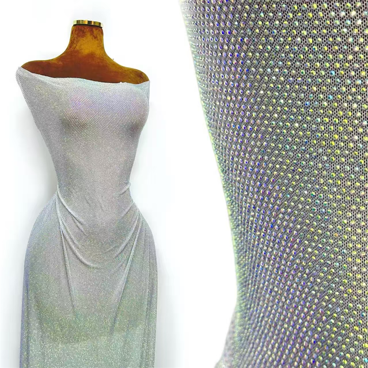 Beaded Tulle Fabric - 5 Yards | COD HN592