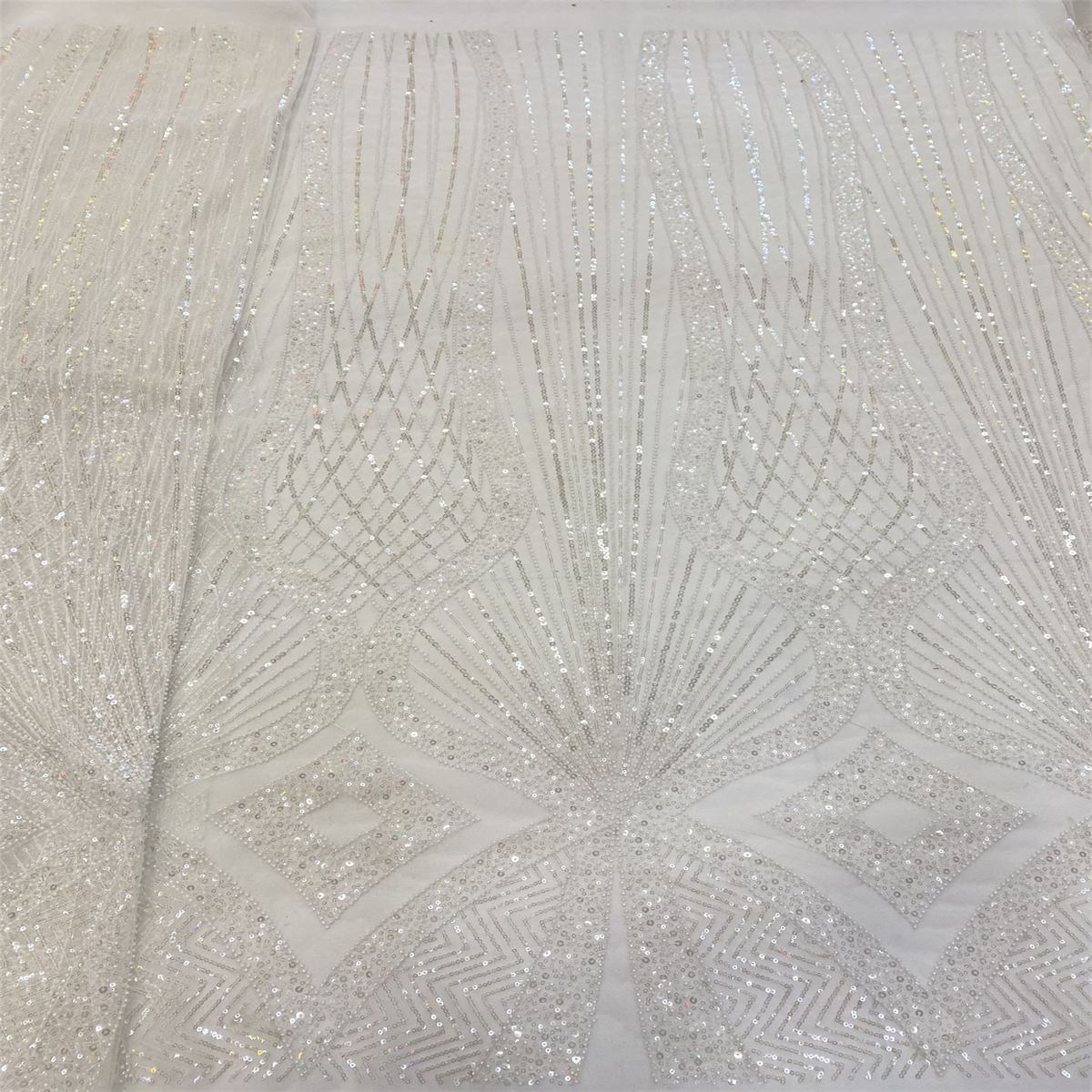 Beaded Tulle Fabric - 5 Yards | COD lil064