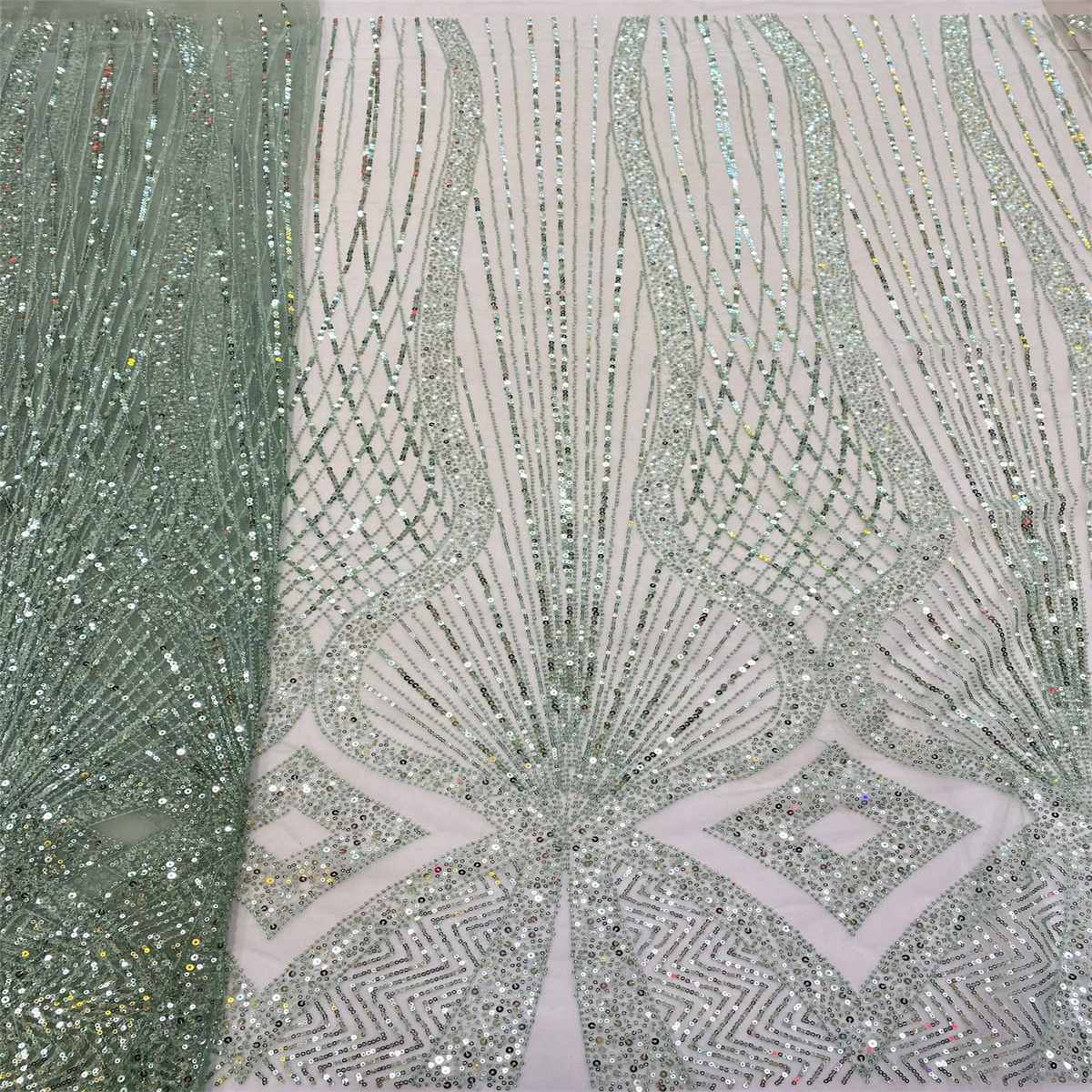 Beaded Tulle Fabric - 5 Yards | COD lil064