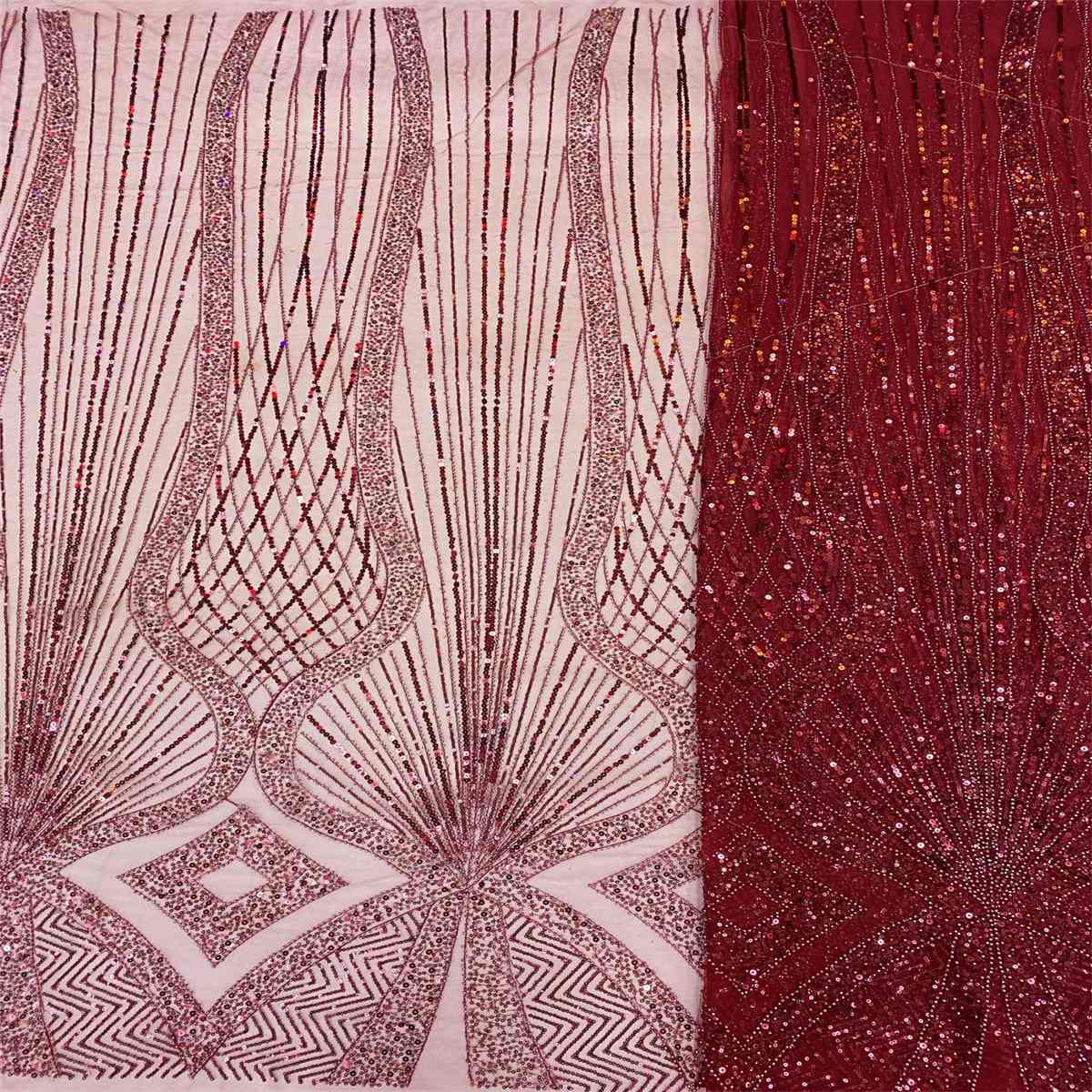 Beaded Tulle Fabric - 5 Yards | COD lil064