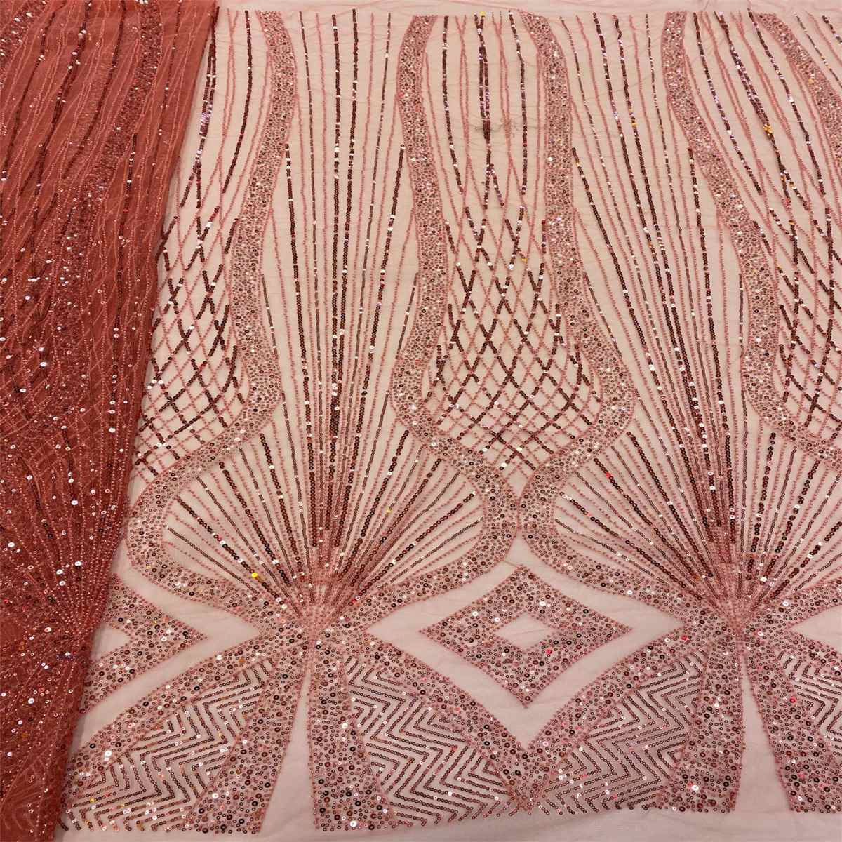 Beaded Tulle Fabric - 5 Yards | COD lil064
