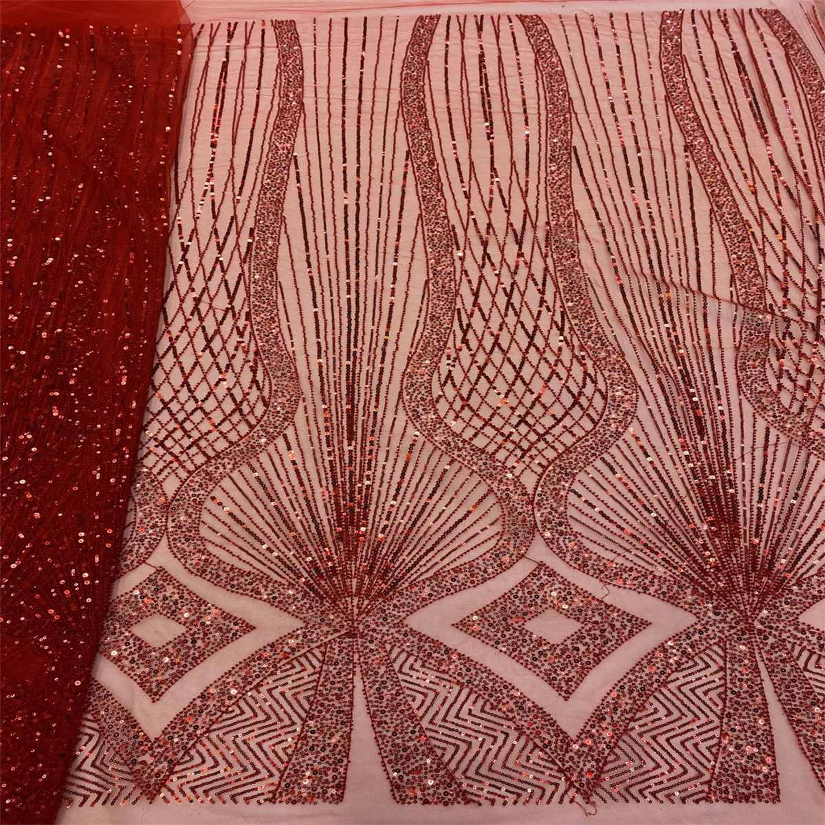 Beaded Tulle Fabric - 5 Yards | COD lil064