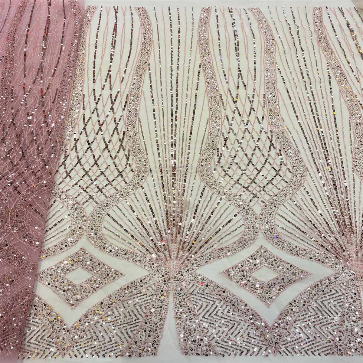 Beaded Tulle Fabric - 5 Yards | COD lil064