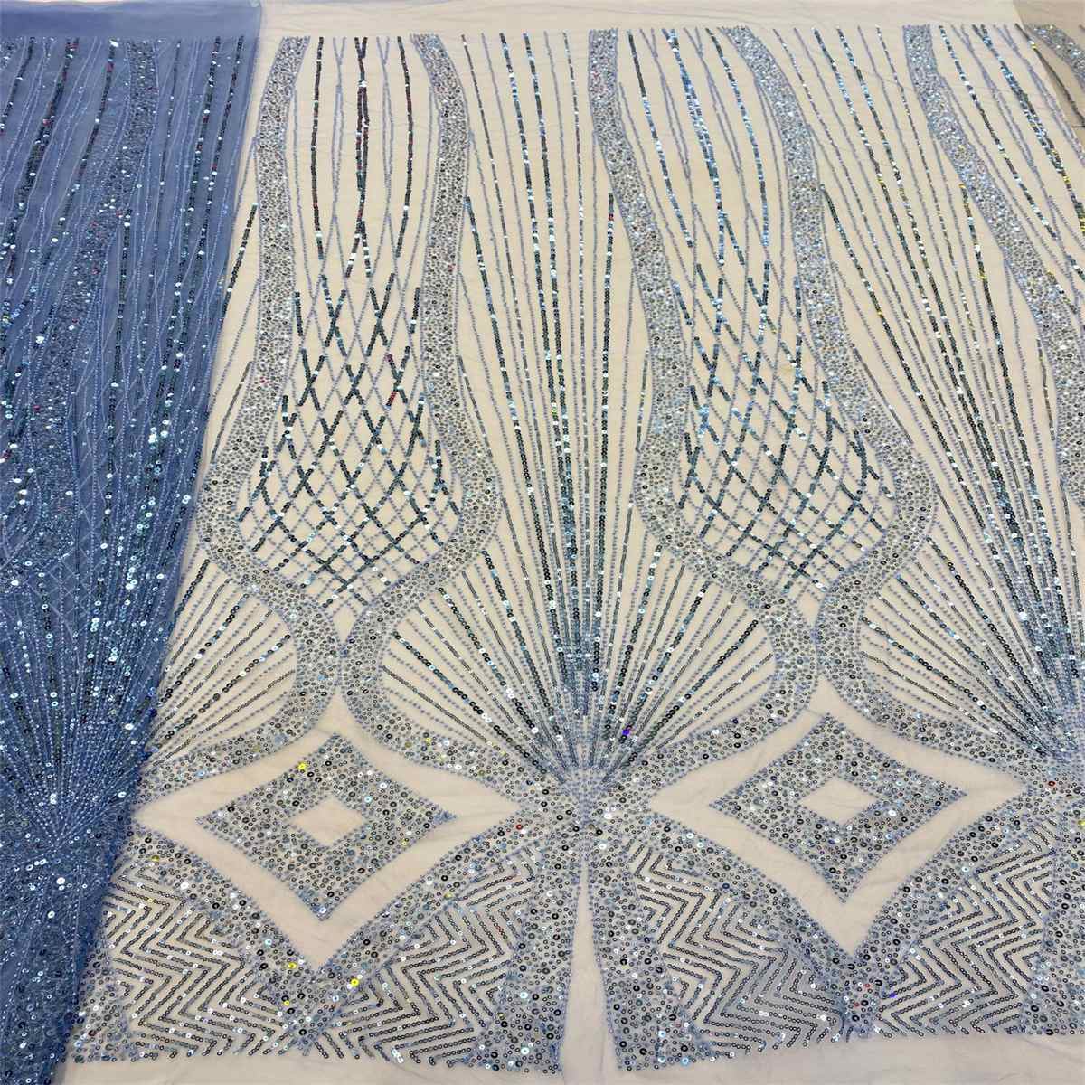 Beaded Tulle Fabric - 5 Yards | COD lil064