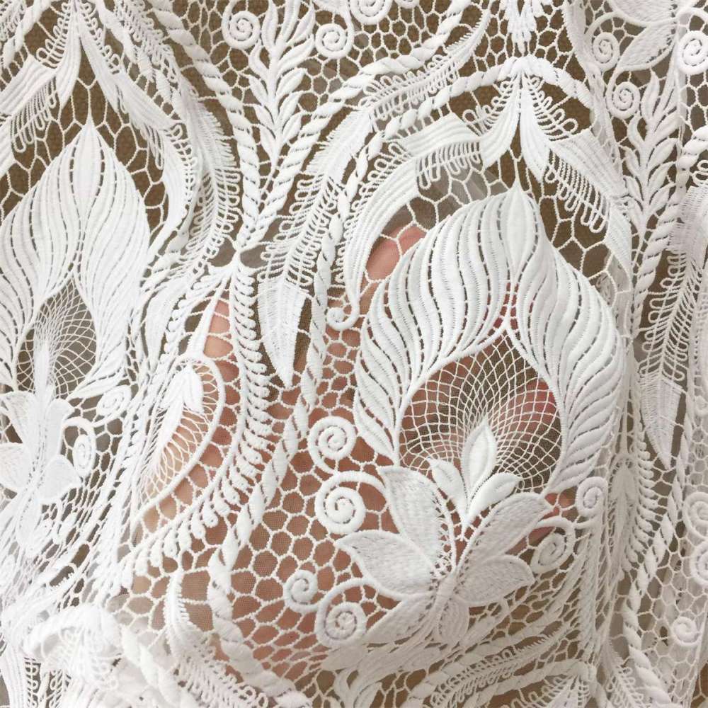 Bridal Lace Fabric - 1 Yard - Guipure Wedding Lace Fabric | STL SX140
